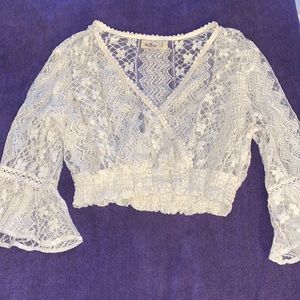 Hollister crochet top